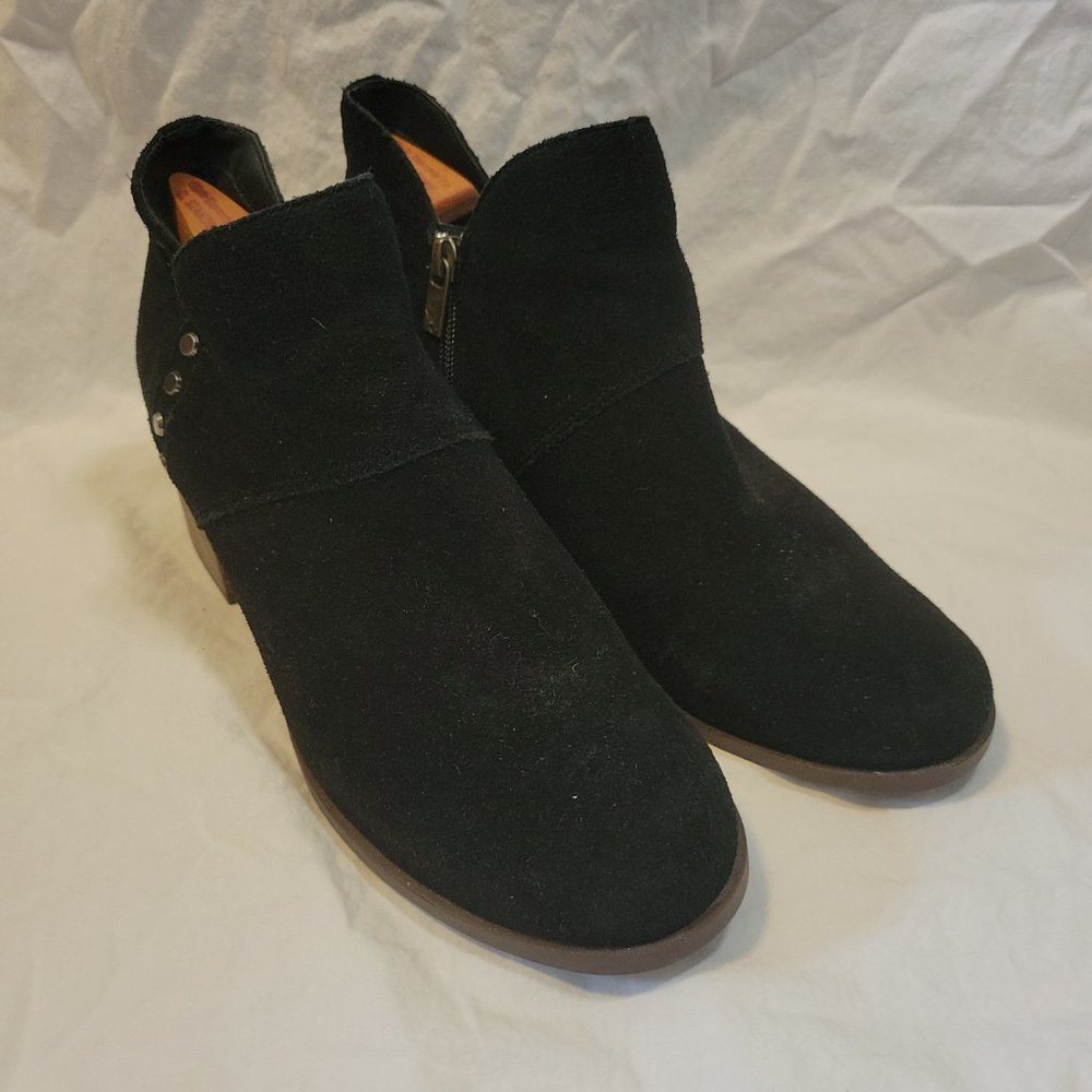 UGG Koolaburra Black Suede Sofiya Ankle Boots